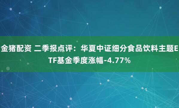 金猪配资 二季报点评：华夏中证细分食品饮料主题ETF基金季度涨幅-4.77%
