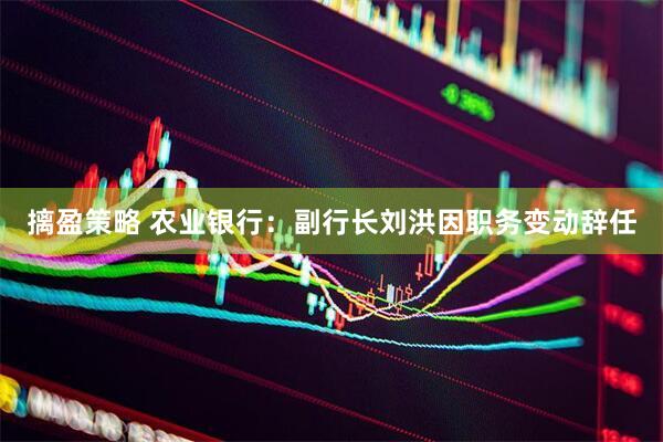 摛盈策略 农业银行:副行长刘洪因职务变动辞任