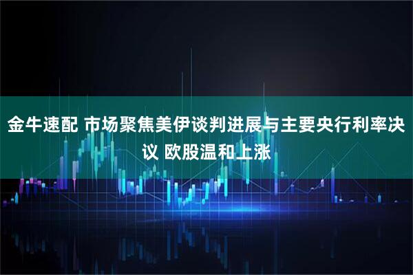金牛速配 市场聚焦美伊谈判进展与主要央行利率决议 欧股温和上涨